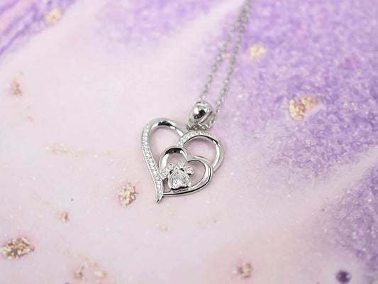 Inolt™ | Paw & Corazón Collar in Plata