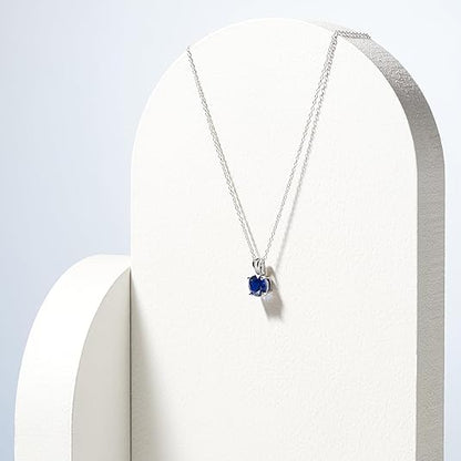 Round Cut Zafiro Collar | Blanco Oro
