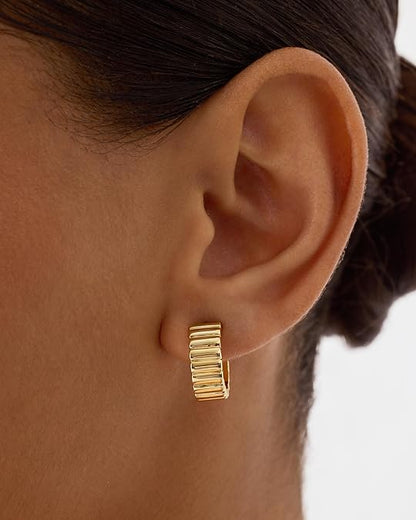Classic Ridge Aretes | Oro