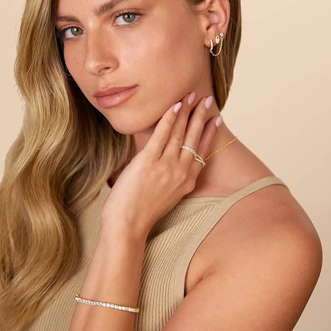 Adella Chain Aretes | Oro