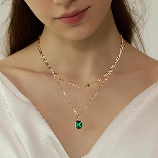 Esmeralda Clover Pendant Collar | Oro