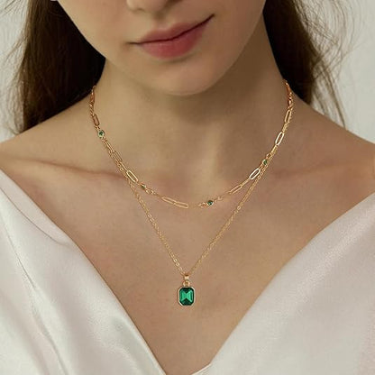 Esmeralda Clover Pendant Collar | Oro