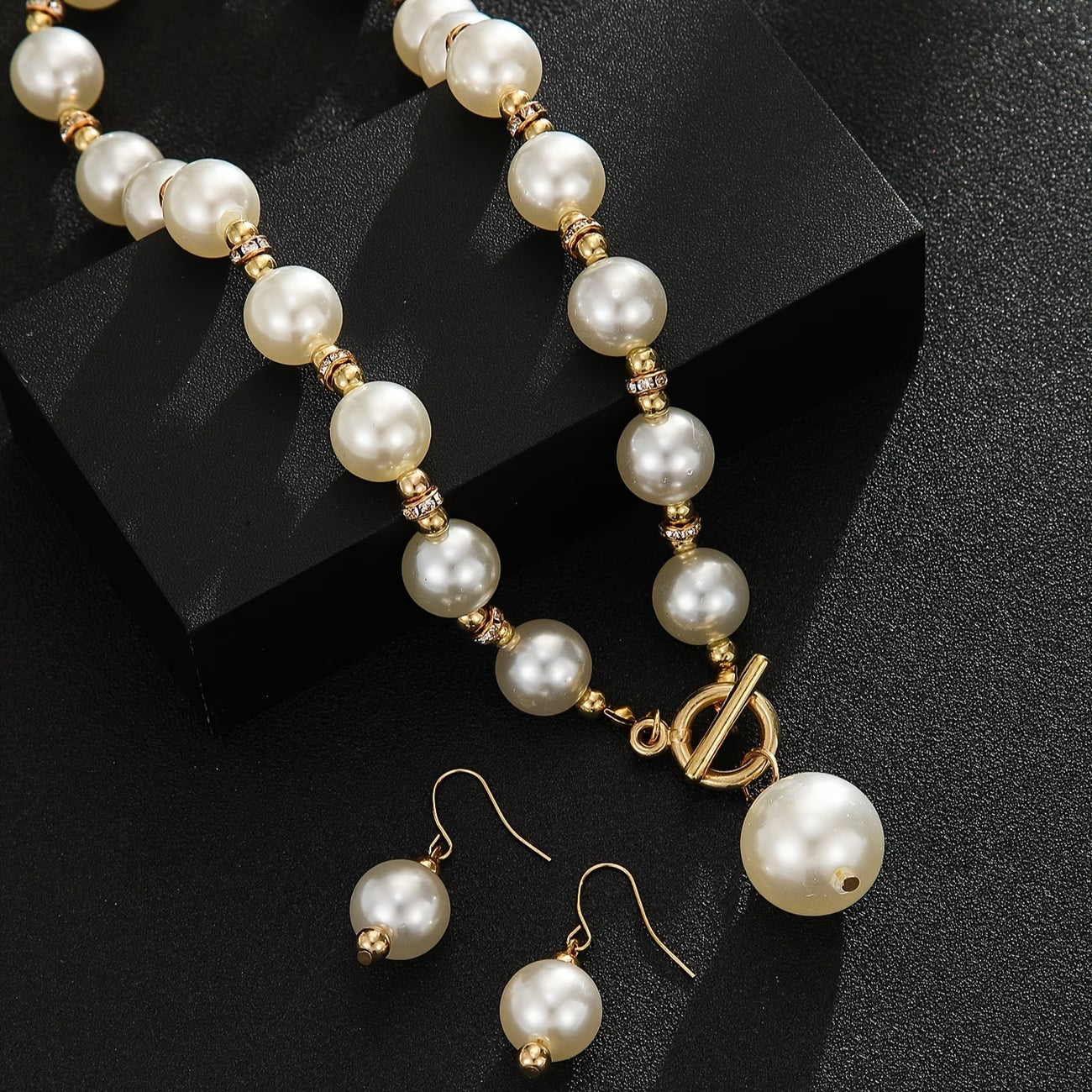 Chunky Perla Statement Set de Collares