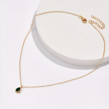 Oro Esmeralda Teardrop Collar