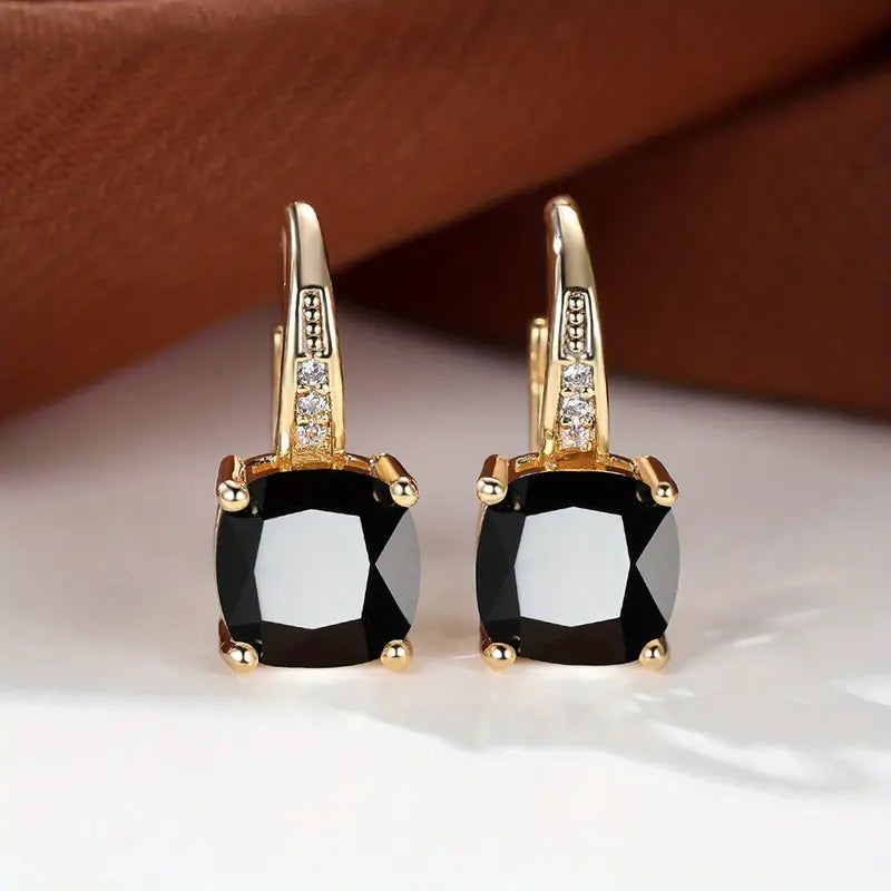 Mystic Piedra Aretes de Aro | Oro