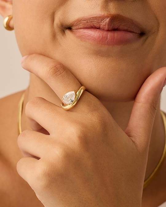 Wavy Promise Anillo | Oro