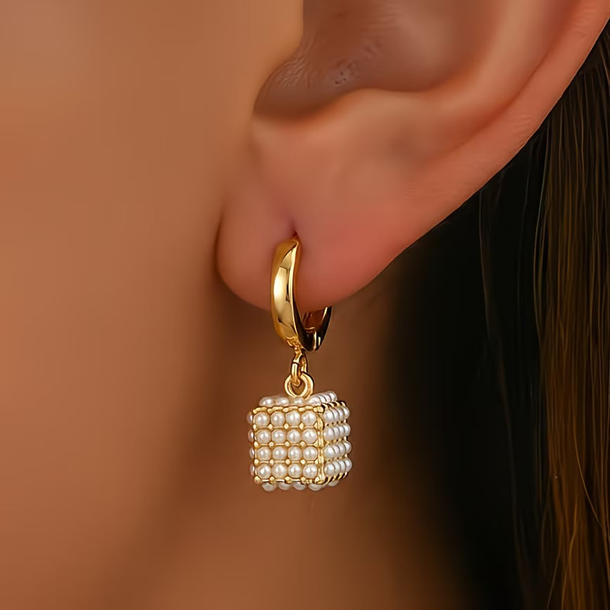 Perla Cube Aretes