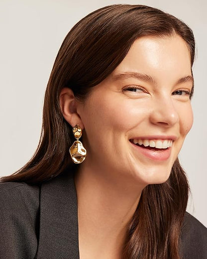 Ripple Wave Aretes | Oro