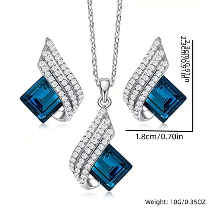 Brienne Solazure Set de Joyas | Blanco Oro