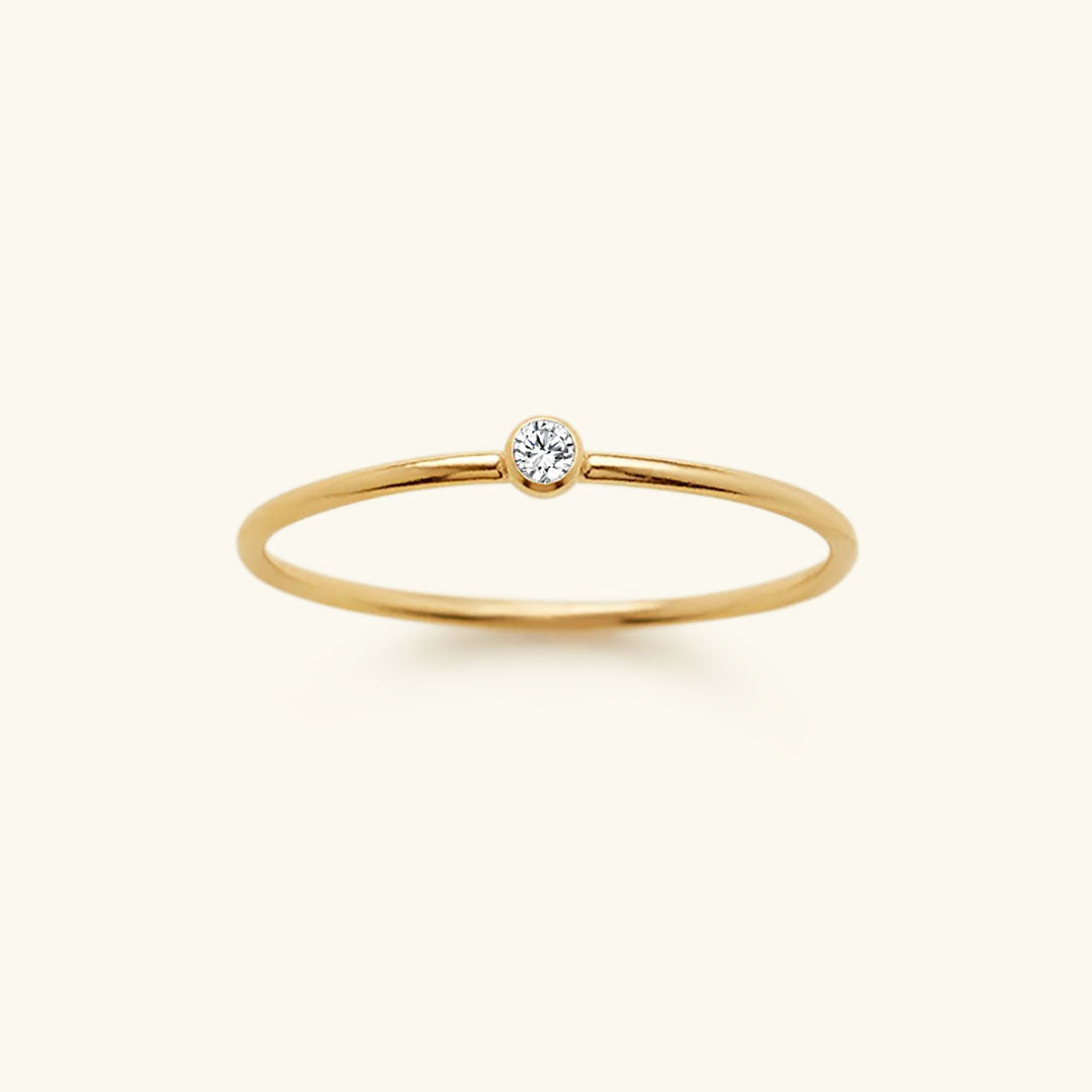 Amelia Birthstone Stacker Anillo