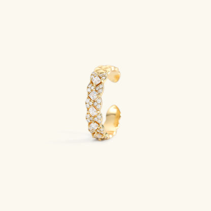 Camille Oro Patterned Anillo