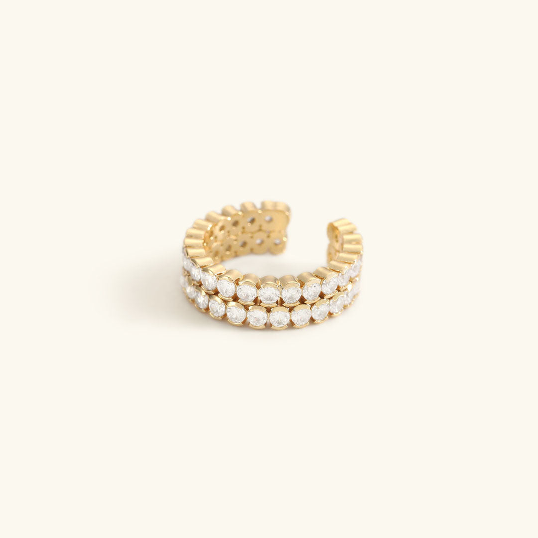 Cassandra Studded Oro Anillo