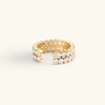 Cassandra Studded Oro Anillo
