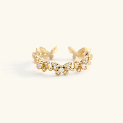 Colleen Butterfly Oro Anillo