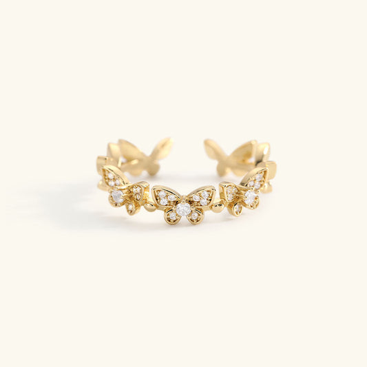 Colleen Butterfly Oro Anillo