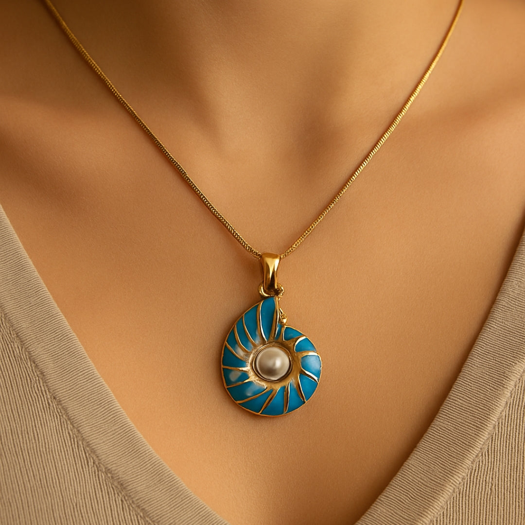 Seashell Perla Oro Collar