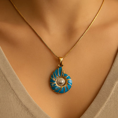 Seashell Perla Oro Collar