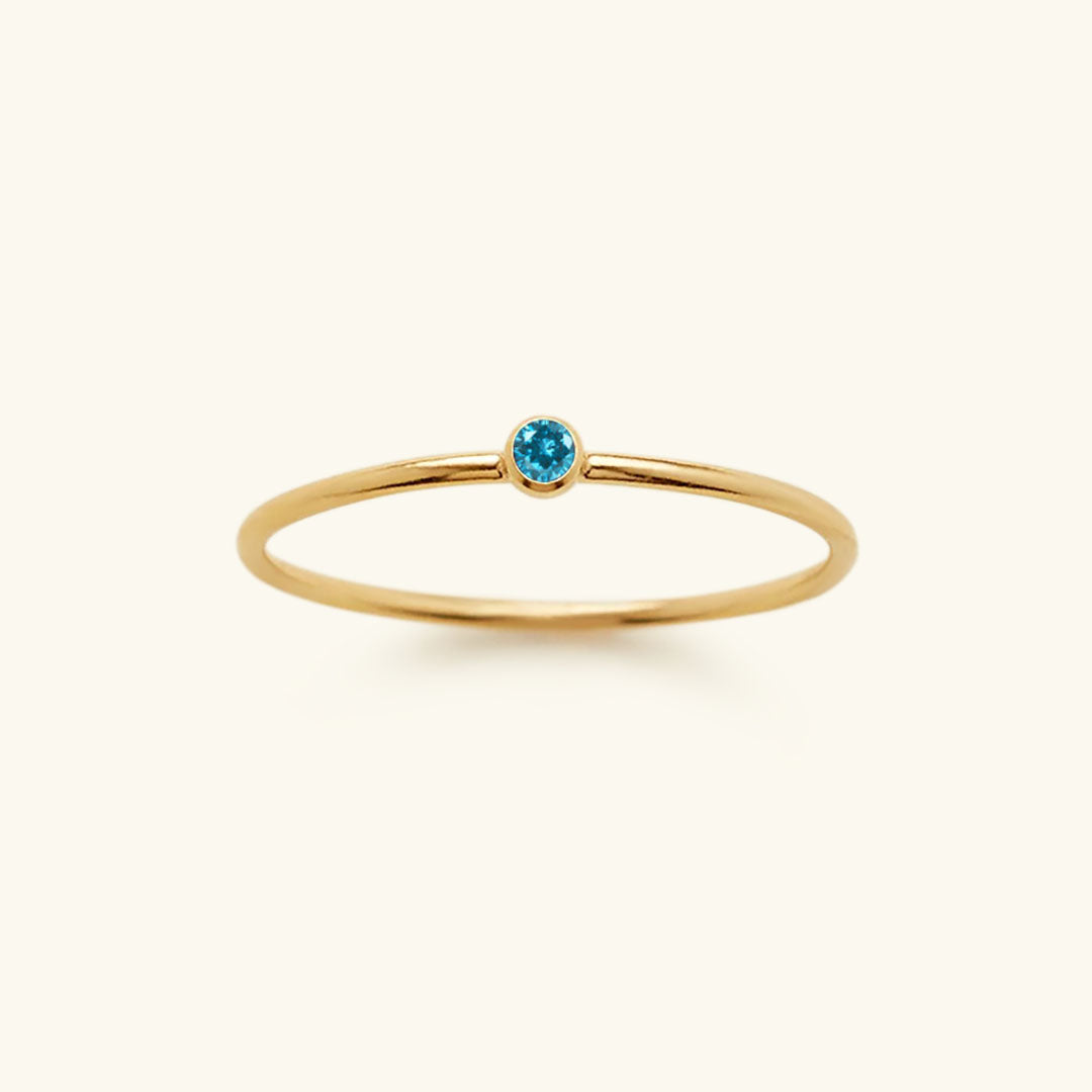 Amelia Birthstone Stacker Anillo