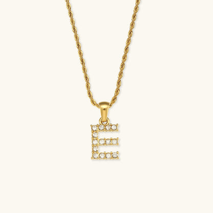 Maeve Letter Initial Diamante Collar
