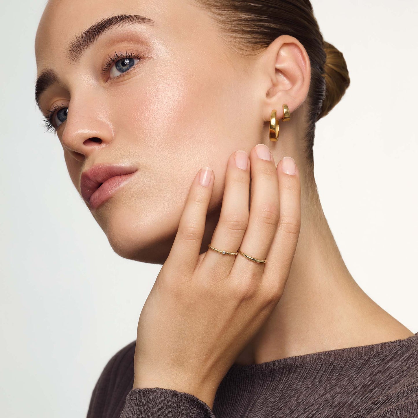 Slim Dome Anillo | Oro