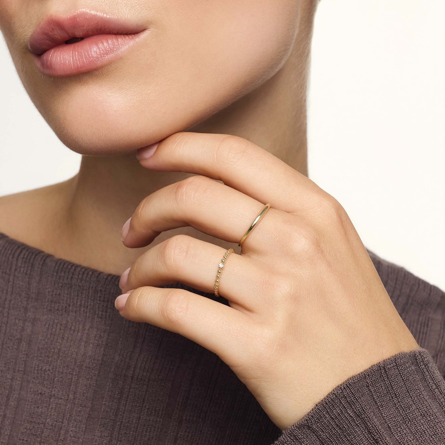 Slim Dome Anillo | Oro
