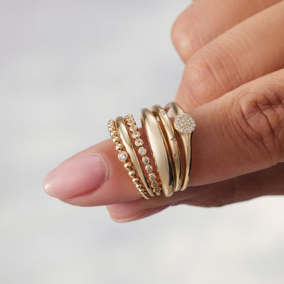 Slim Dome Anillo | Oro