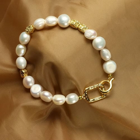 Freshwater Baroque Perlas Pulsera
