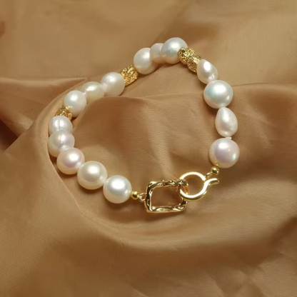Freshwater Baroque Perlas Pulsera