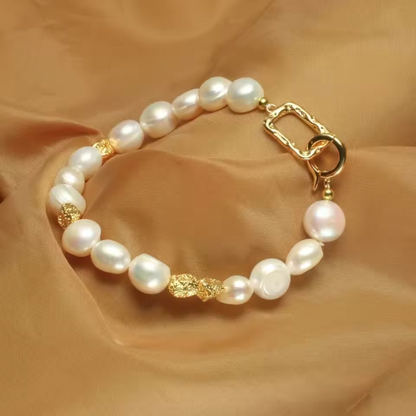 Freshwater Baroque Perlas Pulsera