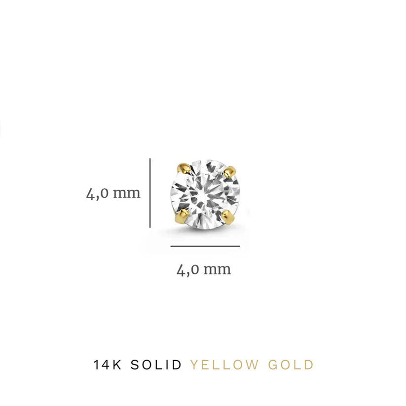Dara Brillane Piedra Aretes Set | Oro