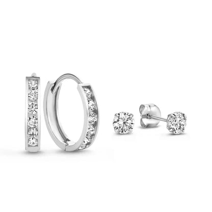 Dara Brillane Piedra Aretes Set | Oro