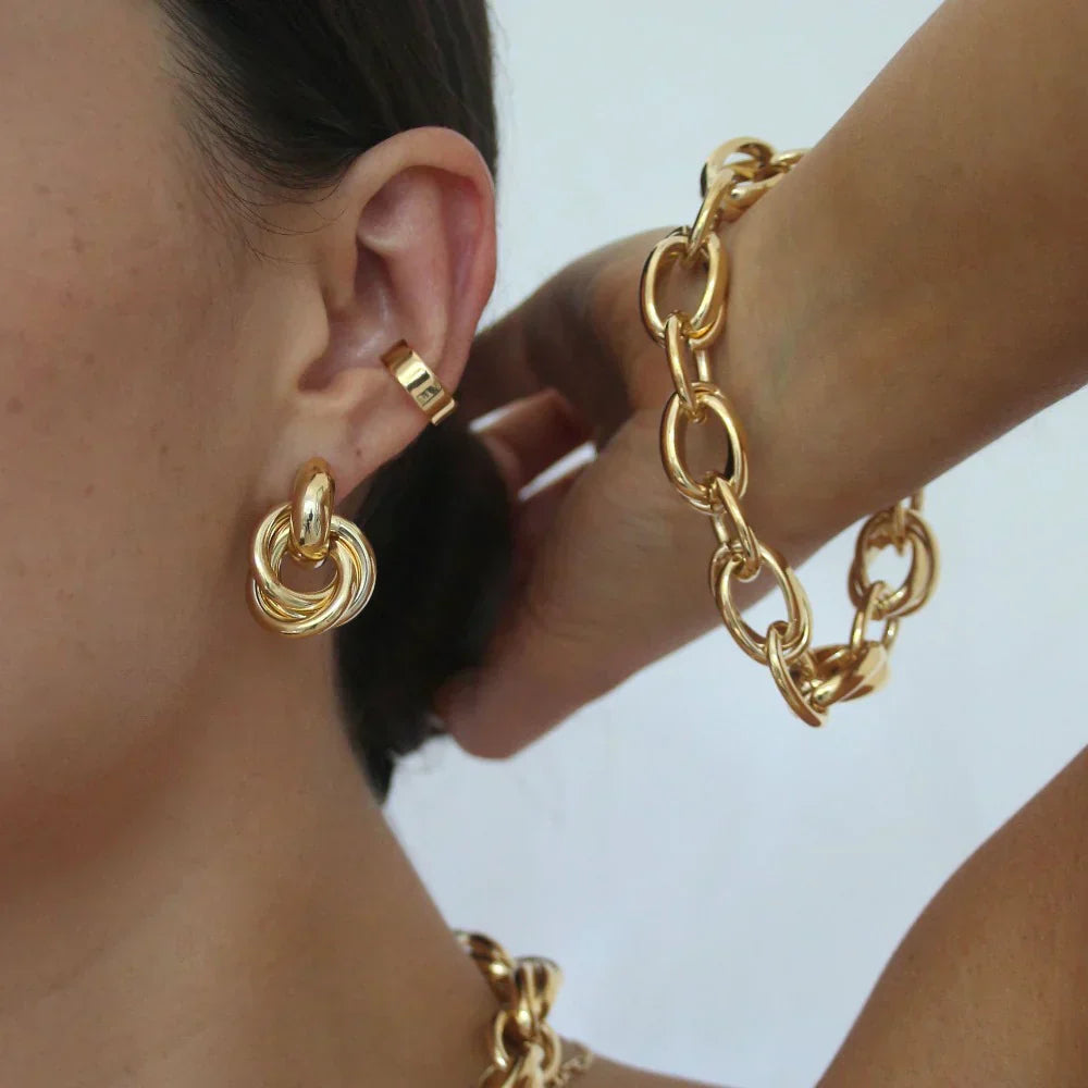 Statement Interlocking Aretes | Oro
