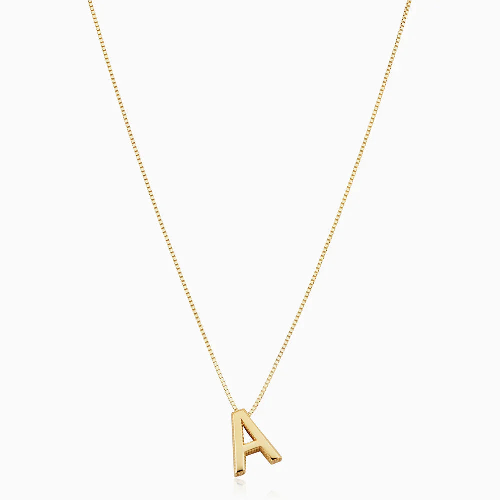 Love letter initial collar | Oro