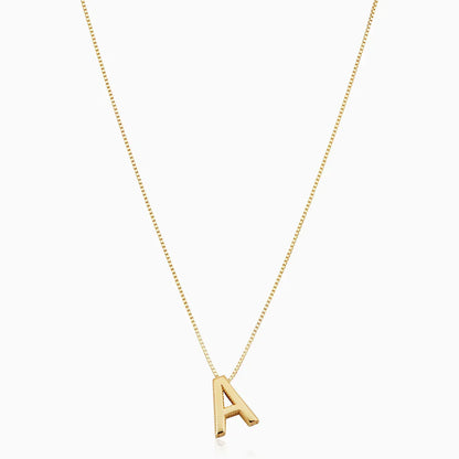 Love letter initial collar | Oro