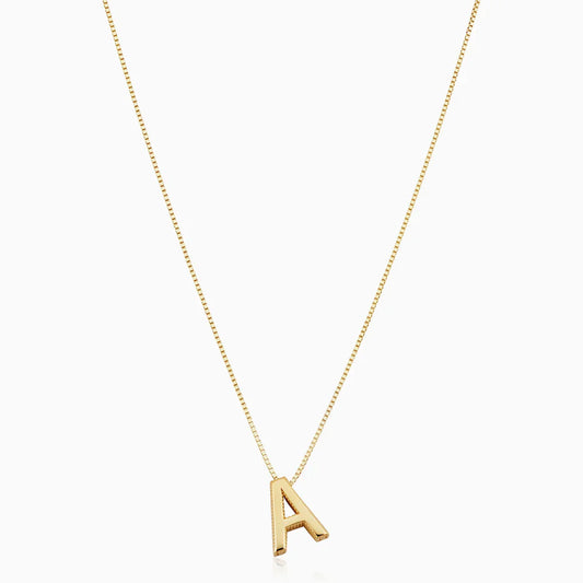 Love letter initial collar | Oro