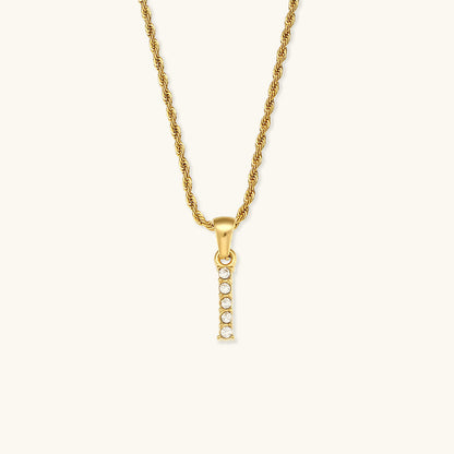 Maeve Letter Initial Diamante Collar