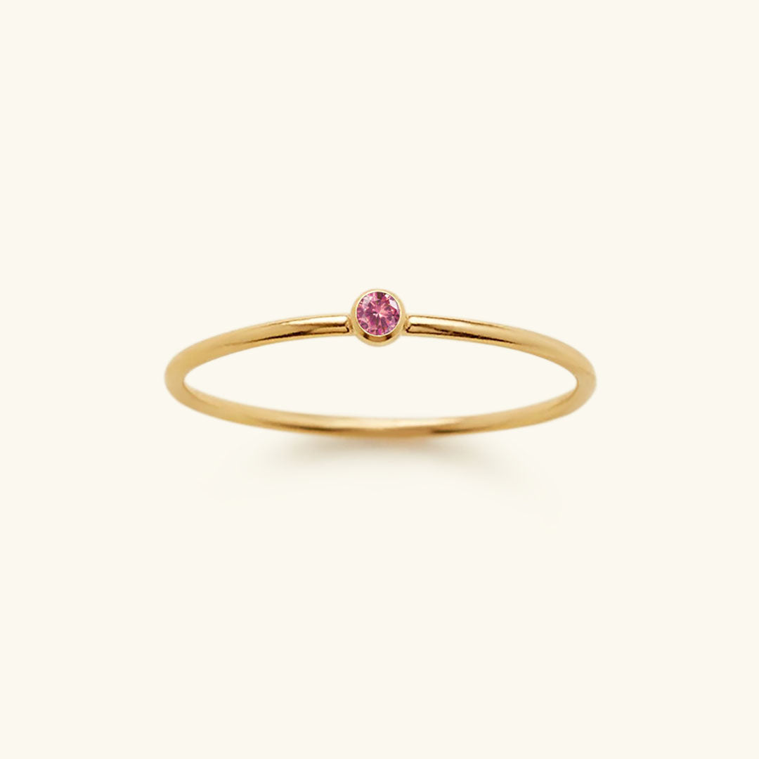 Amelia Birthstone Stacker Anillo