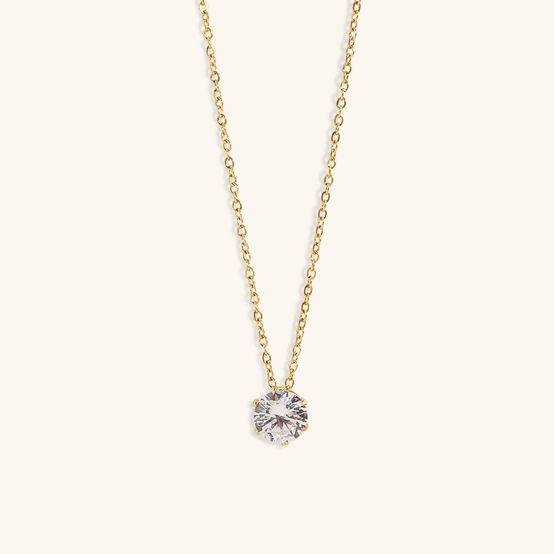 Kyla Solitaire Oro Collar
