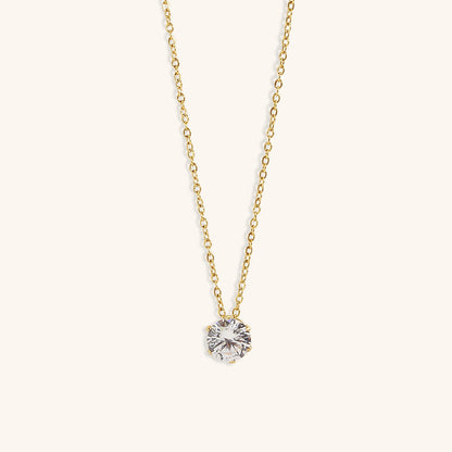 Kyla Solitaire Oro Collar