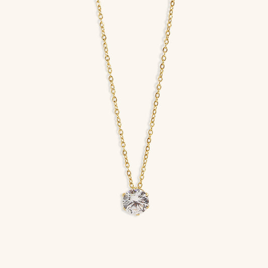 Kyla Solitaire Oro Collar