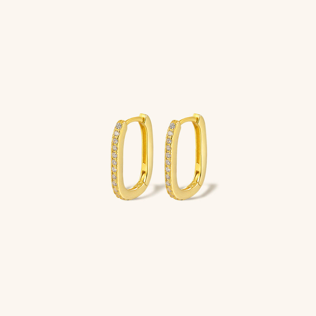 Melissa Oval Aretes de Aro
