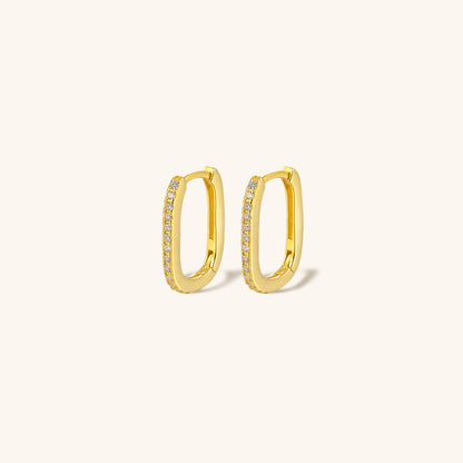 Melissa Oval Aretes de Aro