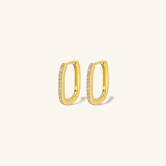 Melissa Oval Aretes de Aro