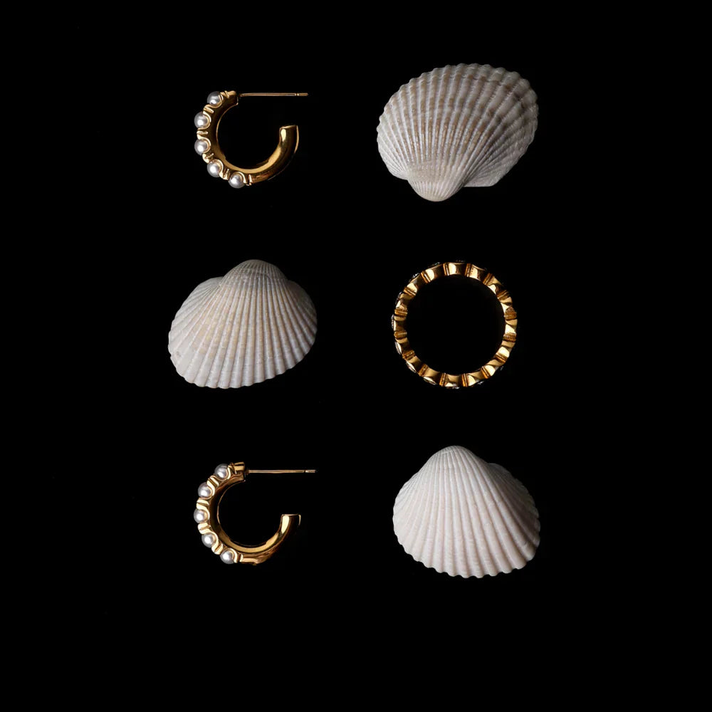 Mother-of-Perla Dije Aretes