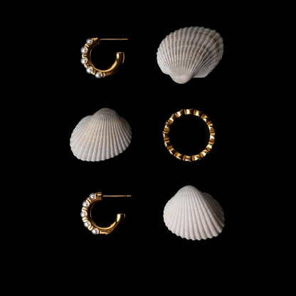 Mother-of-Perla Dije Aretes