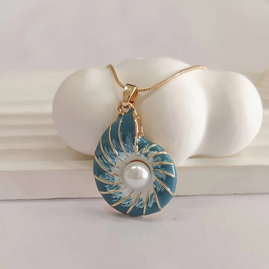 Seashell Perla Oro Collar