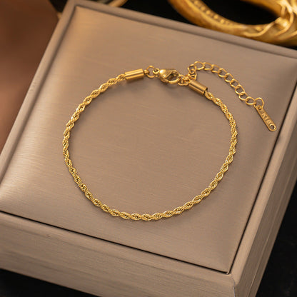 Twisted Chain Pulsera | Oro