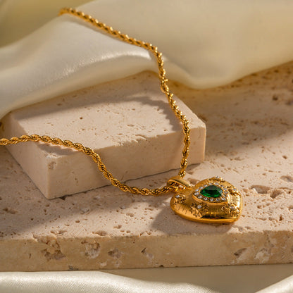 Caelus Oro Corazón Collar