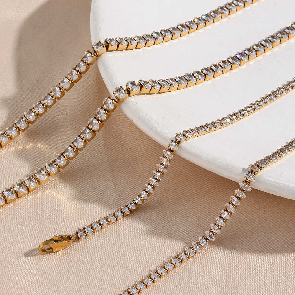 Wisteria Diamante Tennis Collar