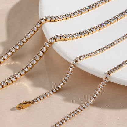Wisteria Diamante Tennis Collar